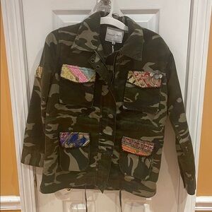 Camouflage Jacket with Colorful Accents